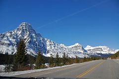 15 Mount Chephren, Epaulette Peak, Hans Peak, Mount Sarbach From Icefields Parkway.jpg
